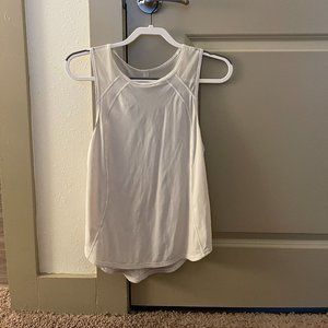 White Lululemon Workout Tank